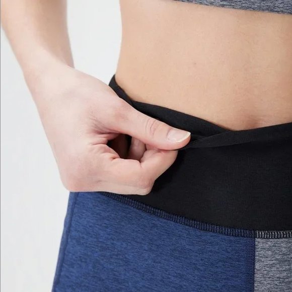 Outdoor Voices Warmup 5" Short - Colorblock (Blue, black, & grey) - Picture 6 of 10